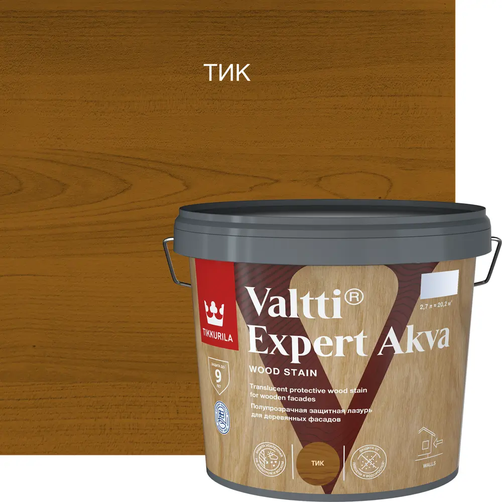 Tikkurila Valtti Expert Akva - защитно-декоративный антисептик для дерева 82115529 STLM-0019435