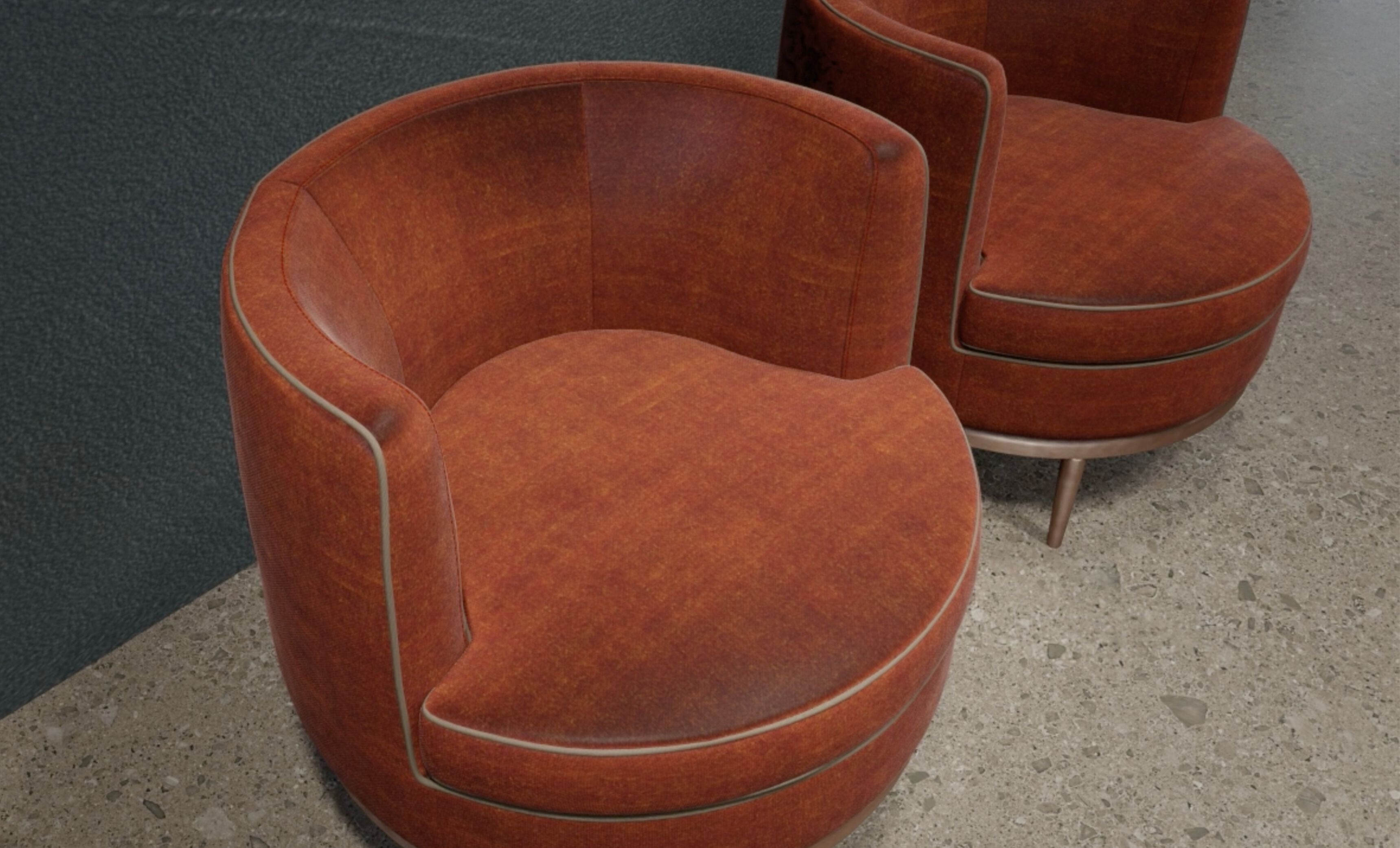 Тканевое кресло с подлокотниками Borzalino CAMY ARCH-00142015 - Вид №6