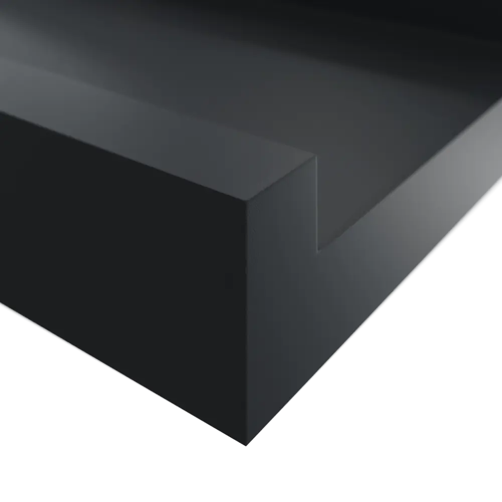 Полка настенная Spaceo Paris 60x10 см МДФ цвет чёрный 82877517 STLM-2078688  - Вид №2