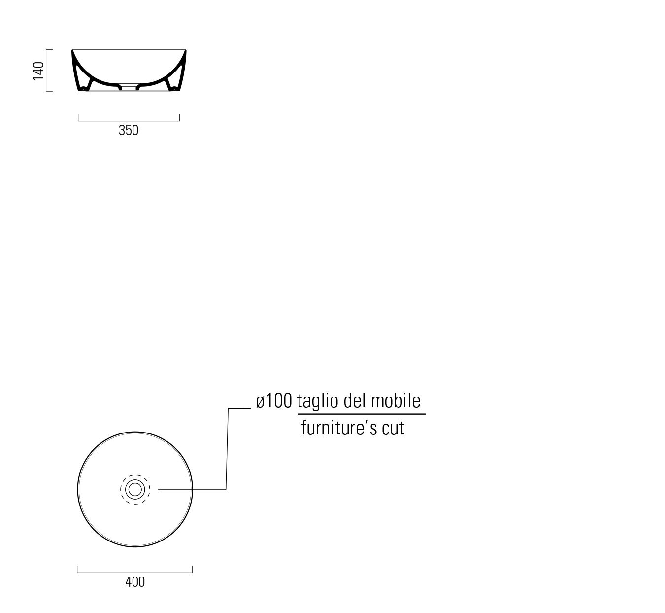 Керамическая круглая столешница GSI ceramica Color Elements ARCH-00109191 - Вид №9