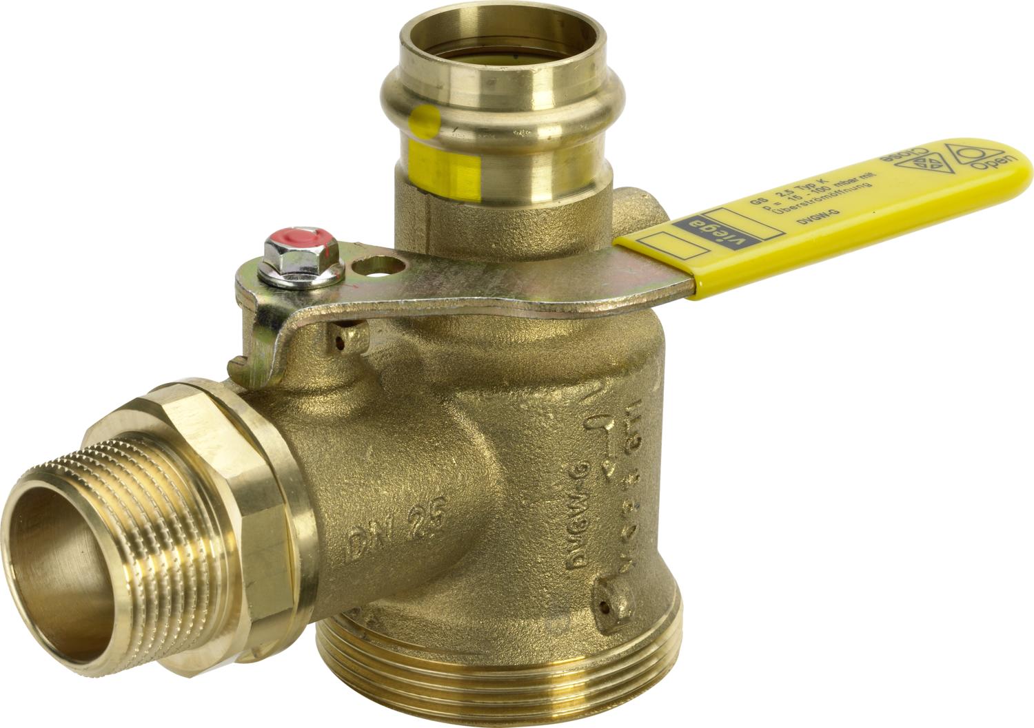 Viega Угловой шаровой кран для газового счетчика Profipress G 2644S (618223) 618 223