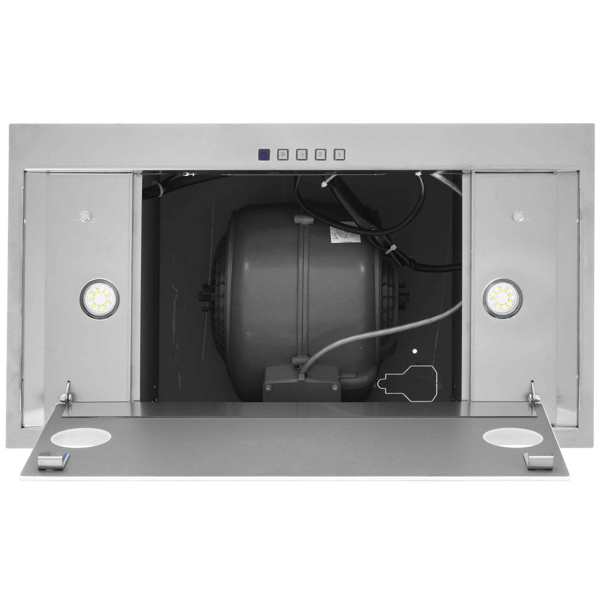 1217325 Вытяжка полновстраиваемая Akpo WK-6 Neva glass серебристый/белый STDN-0121701 - Вид №8