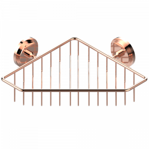 G2K-3623 Мыльница-сетка большая угловая с фланцами 200 x 200 мм Thg-paris Faubourg - белый фарфор Розовое золото