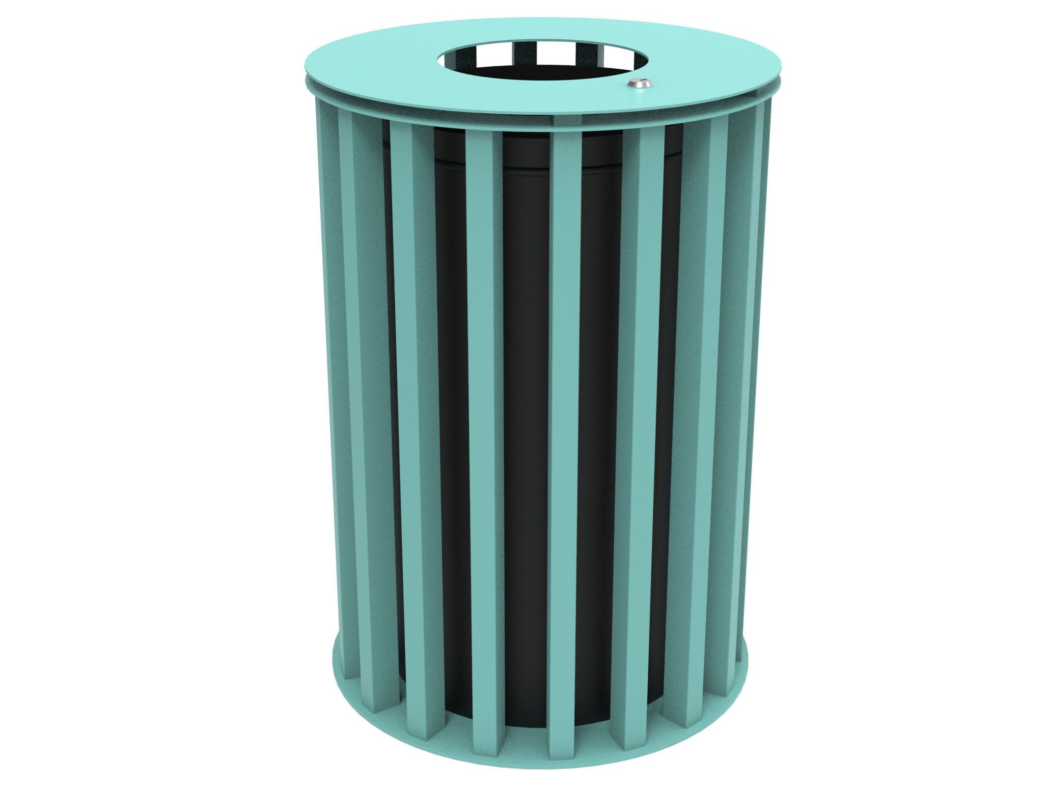 Оцинкованная стальная корзина для мусора с крышкой Lazzari Динамо ARCH-00087800 - Вид №39