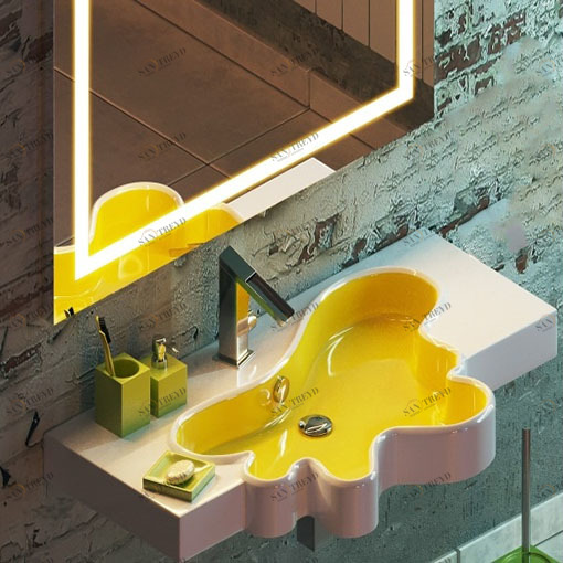 SH10056101 Подвесная раковина настенная овальная Disegno Ceramica 