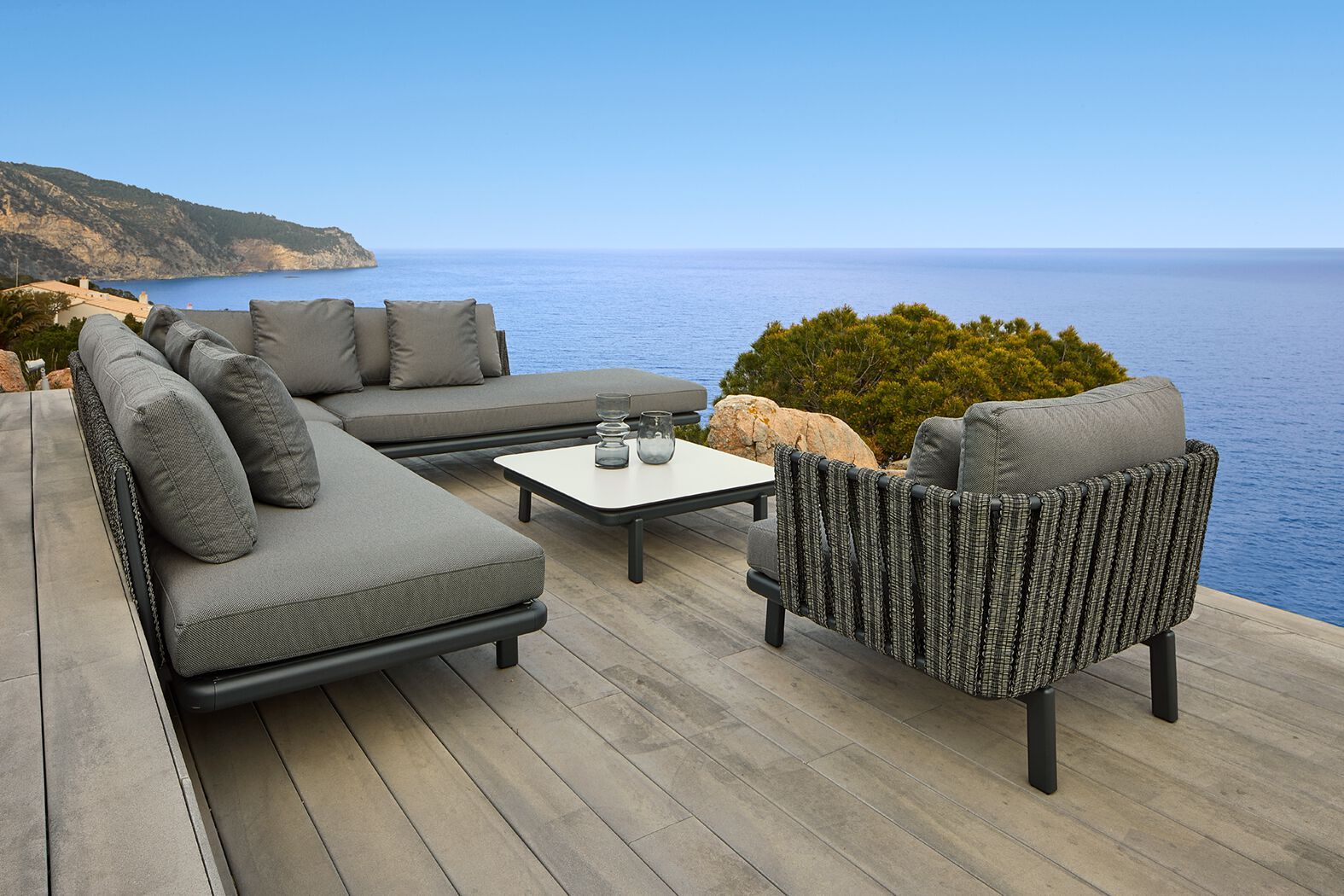 3-местный тканевый садовый диван Resol Anthea ARCH-00118112 - Вид №2