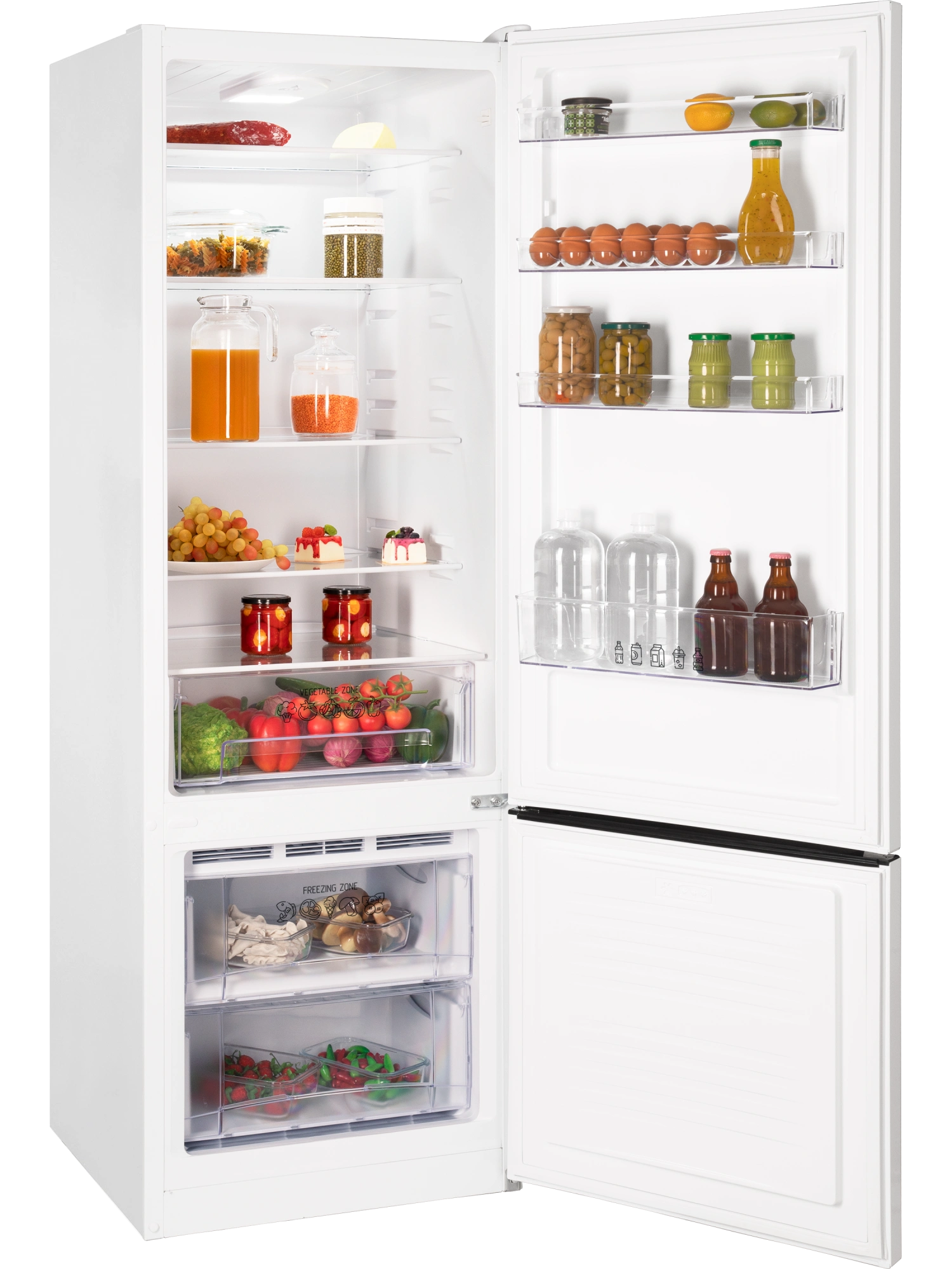 9291850 Холодильник с морозильником   NORD NRB 124 W белый STDN-0106240 - Вид №1