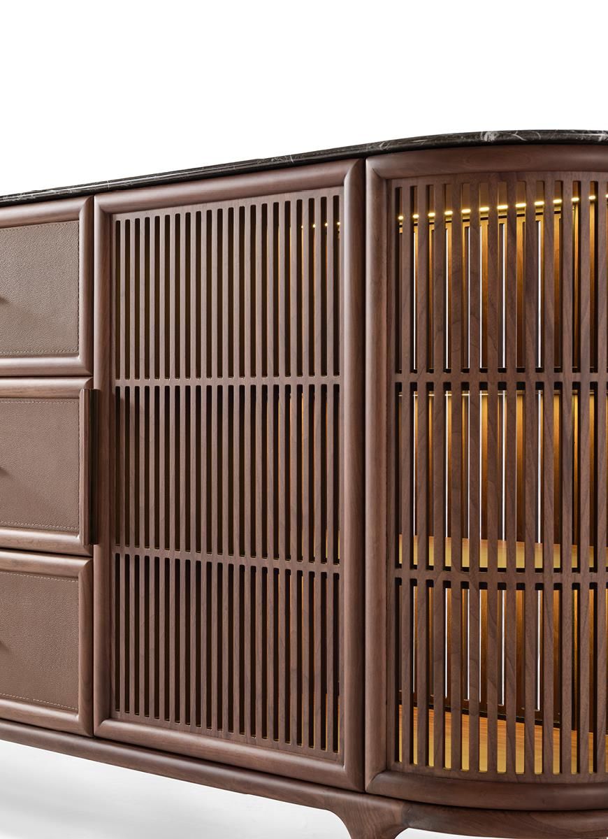 Шкаф из орехового дерева с ящиками Mobi груша ARCH-00027821 - Вид №3