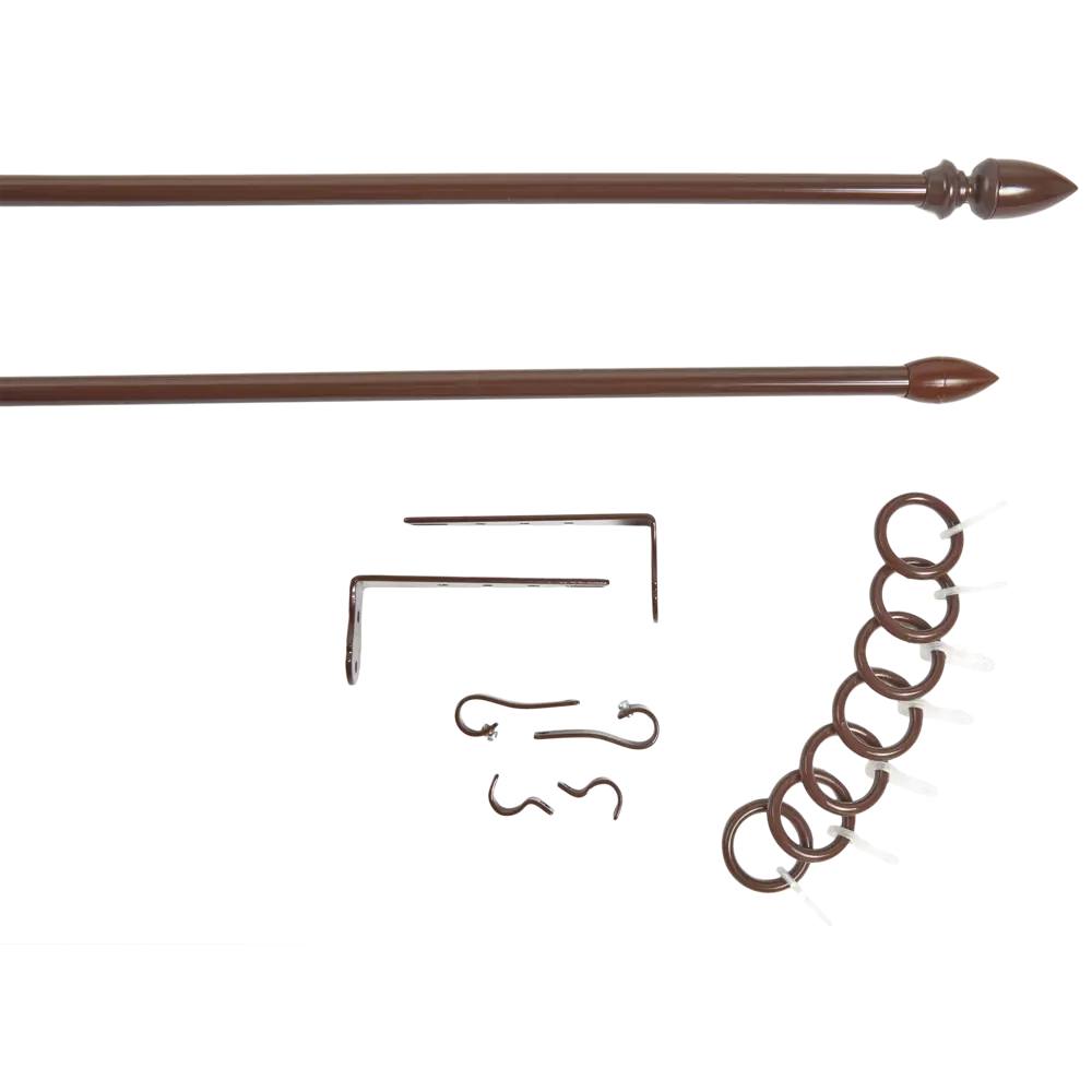 Карниз двухрядный Gracia 160 см металл цвет коричневый АРТ-ДЕКОР STLM-2035590 - Вид №1