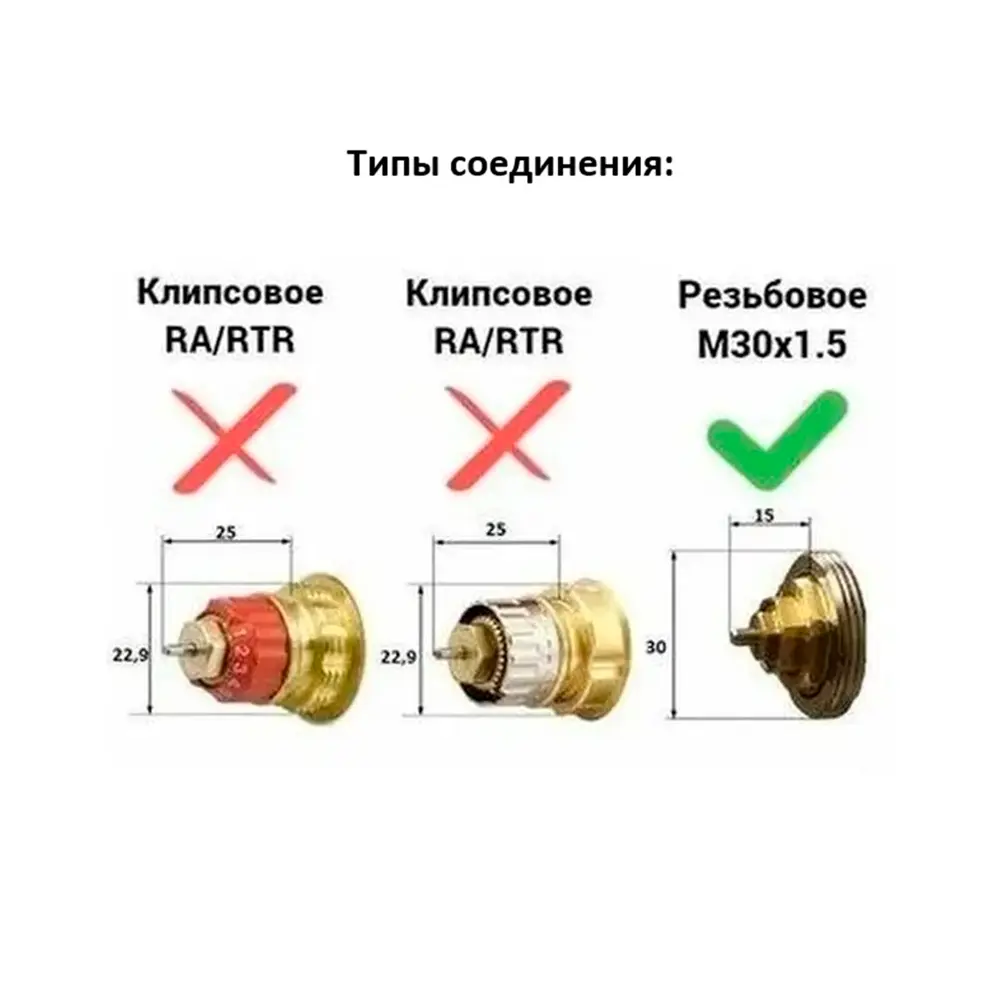 Термостатическая головка жидкостная Ростерм M30x1.5 белая STLM-2112371 - Вид №5