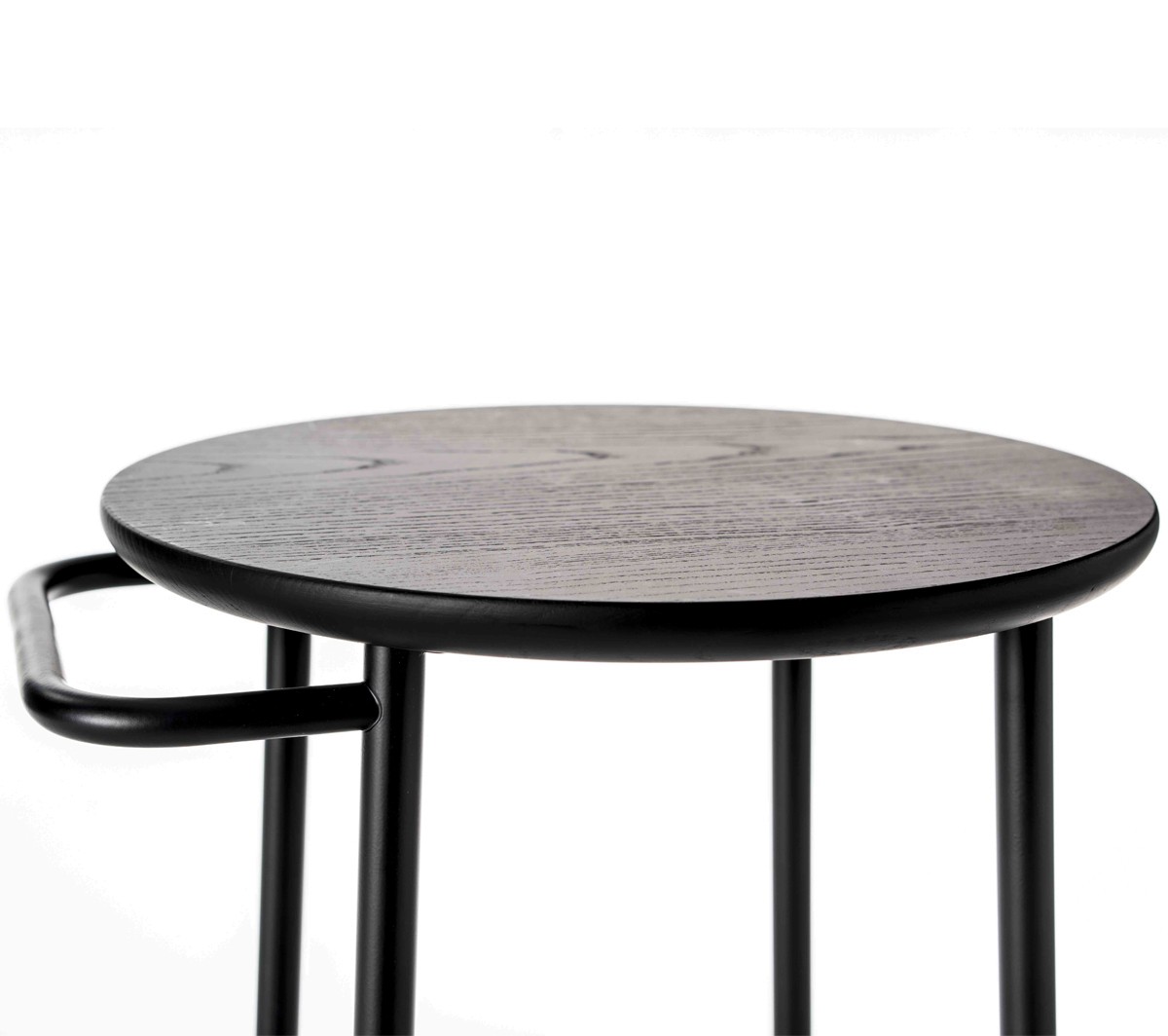 Ex.T Hang Высокий табурет из окрашенного в черный цвет ясеня EXHANGTALLNE Stand - Вид №2