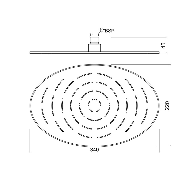 OHS-CHR-1635 Верхний душ Jaquar Maze Santreyd - Вид №1