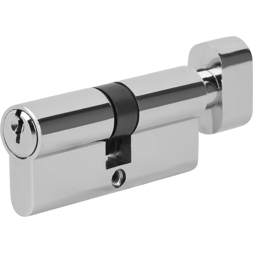 Цилиндр дверной НОРА-М с системой ключ-вертушка 35х35 мм хром 83684380 ECO Z STLM-0043445