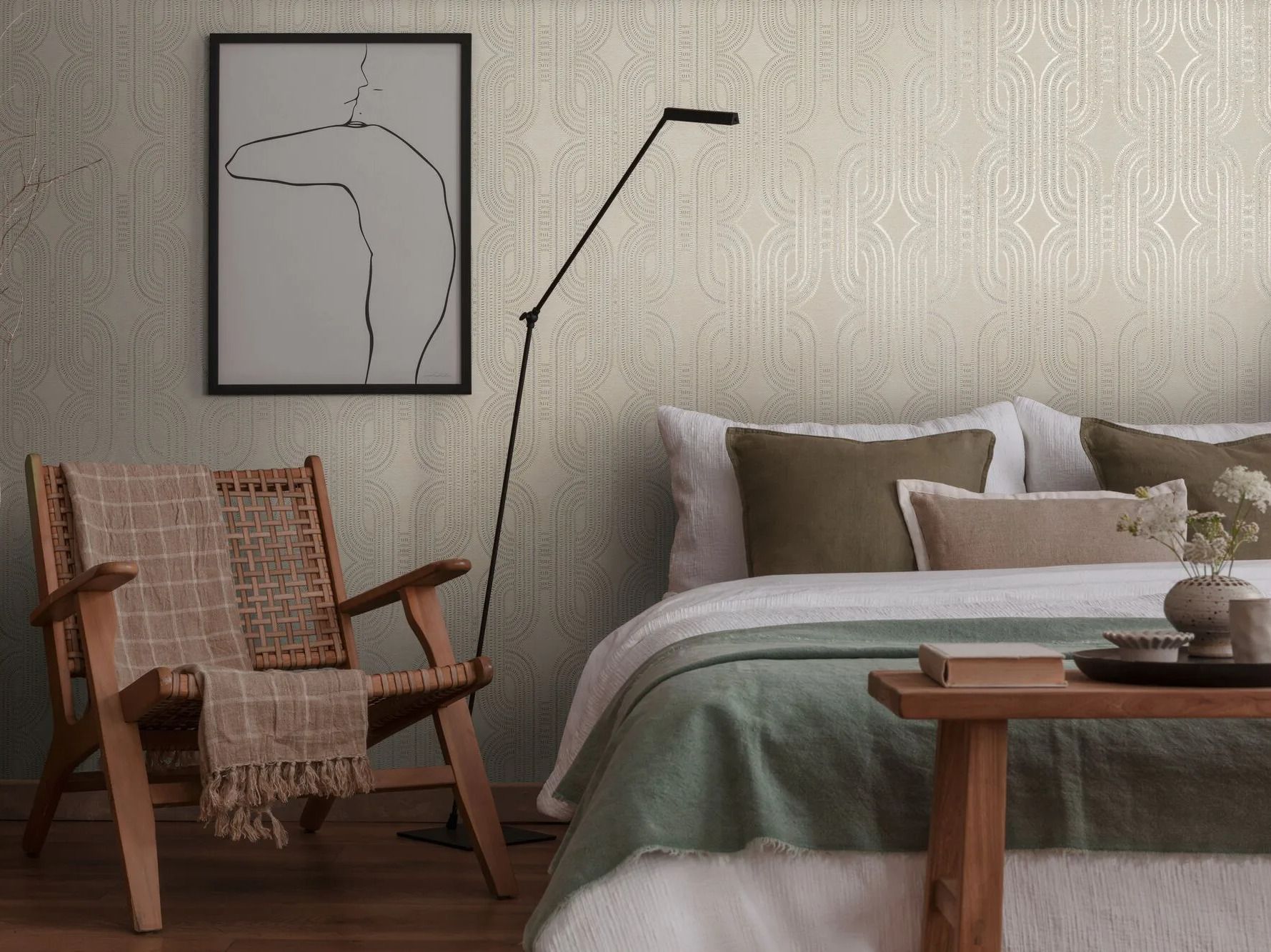 Огнестойкие обои с эффектом ткани Architects Paper French Affair ARCH-00056882