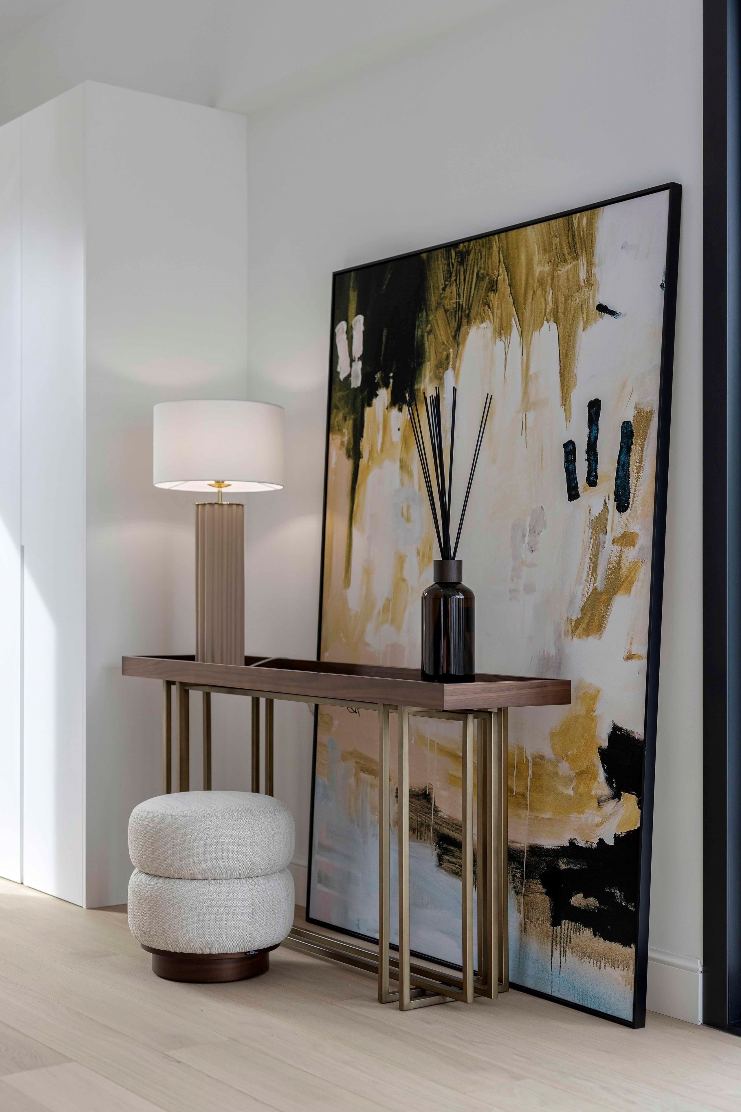 Прямоугольная консоль из нержавеющей стали и дерева Stylish Club ARCH-00094826 - Вид №9