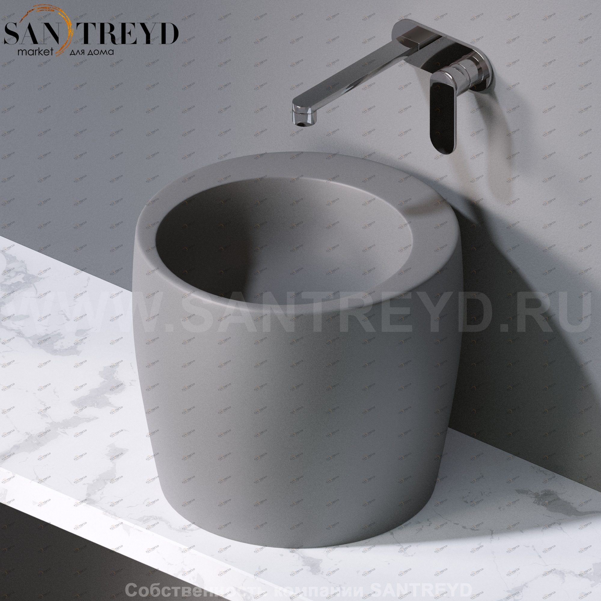 L101116 Накладная раковина на столешницу  круглая A. e T. Italia TOTEM AeT ITALIA