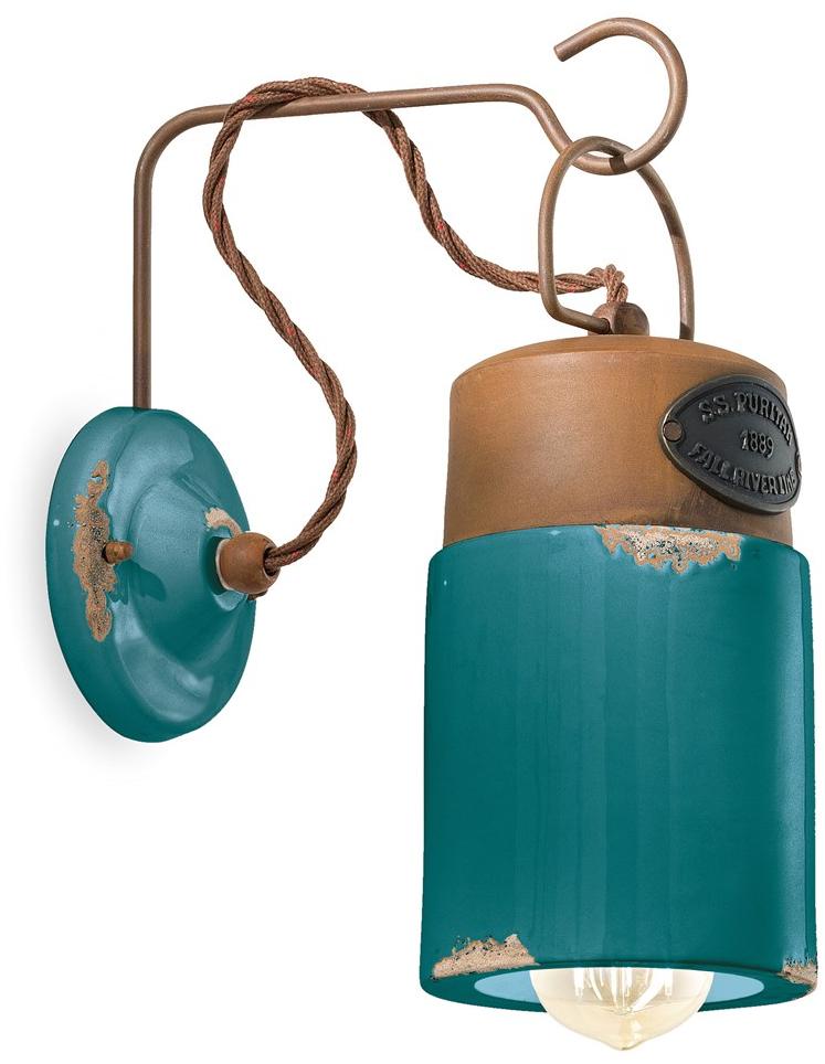 FERROLUCE Настенный керамический светильник с фиксированным кронштейном Industrial C1621 - Вид №7