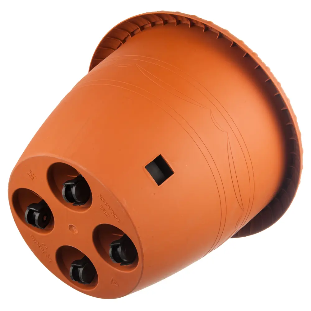 ТЕК.А.ТЕК Горшок цветочный терракотовый с дренажем и колесиками 11953560 Жардин STLM-0001650 - Вид №1