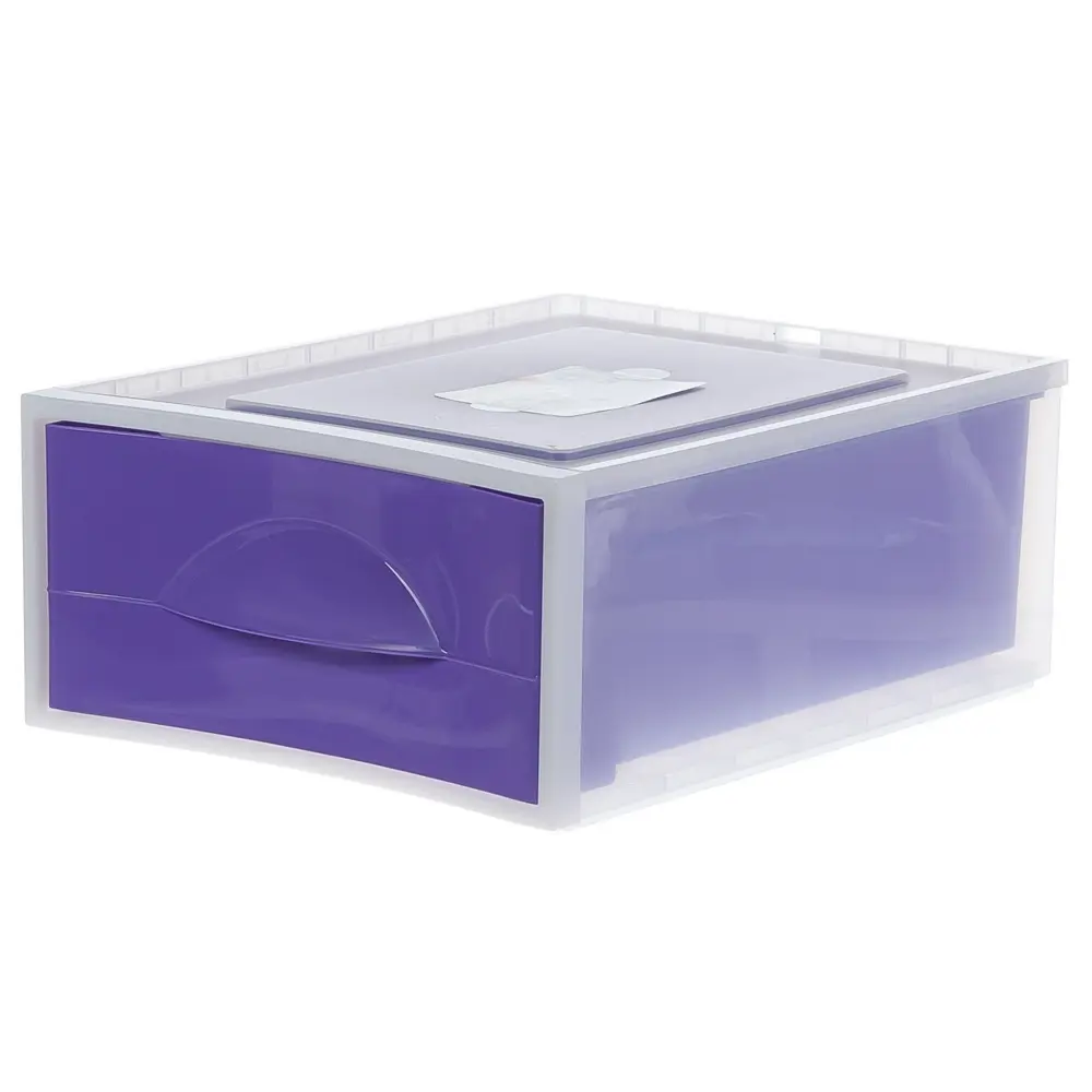 Система хранения Мобиле 34.2x45.7x17.8 см пластик без крышки цвет фиолетовый MARTIKA STLM-2207019 - Вид №3