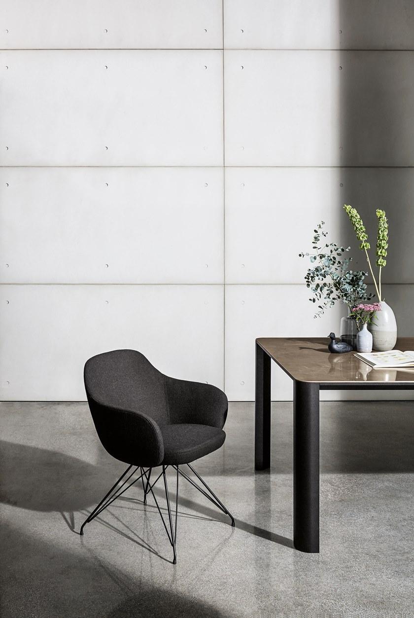 Sovet italia Стул с обивкой и подлокотниками Cadira sun-id-1383915 - Вид №4