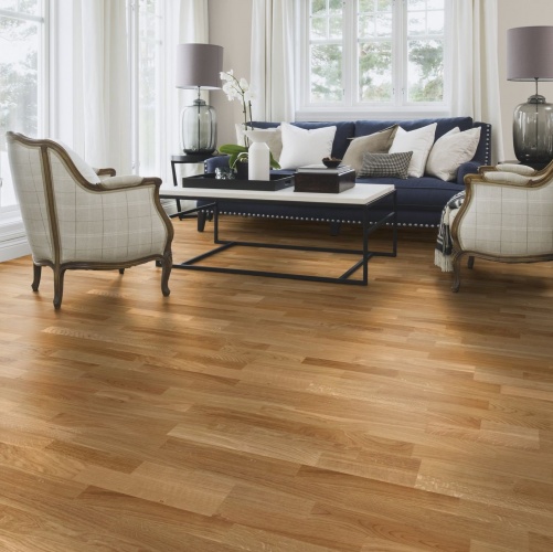 Спортивный паркет Boen Strongline Contract Спортлак Дуб Натур (Гладкая) 2200х139 мм EI37STLD - Вид №8