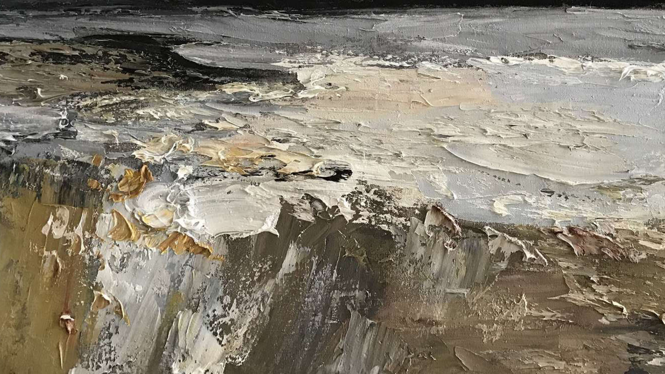 Картина на холсте 100х150 см "Ураган" EVENHOME КАРТИНЫ МАСЛОМ 129968 Серый;разноцветный  - Вид №2