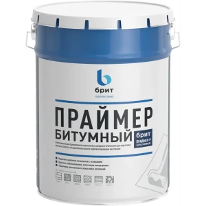 БРИТ Праймер битумный для профессиональной гидроизоляции 5кг 82966164