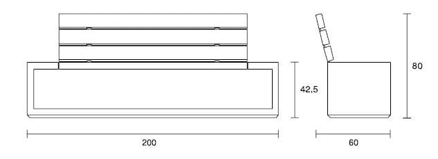 Скамья со спинкой SIT Outline ARCH-00123870 - Вид №7
