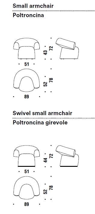 Кресло с подлокотниками MOROSO RUFF ARCH-00019773 - Вид №5