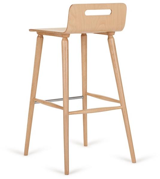 Paged Высокий табурет из бука с подставкой для ног Xchair sun-id-1376782 - Вид №1