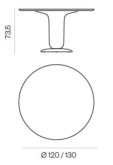 Круглый стол из стекловолокна и столешница Fenix BD Barcelona Explorer ARCH-00033865 - Вид №7