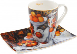 10638387 Goebel Бокал с блюдцем"Hатюpмоpт I"0.35 CEZAN Фарфор