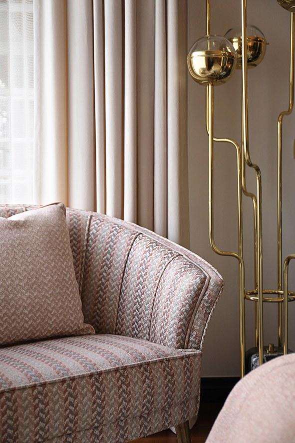 Aldeco Полосатая обивочная ткань Bloom sun-id-1345089 - Вид №8