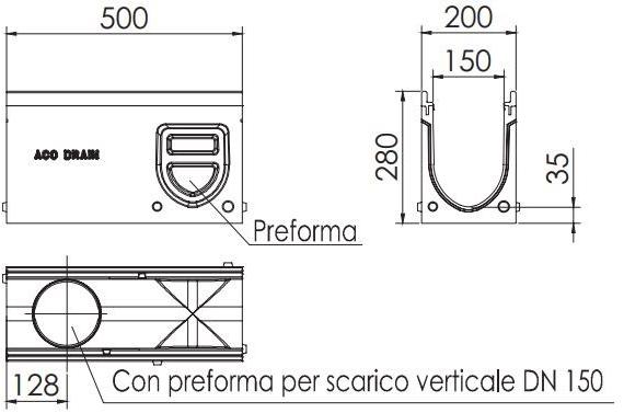 ACO PASSAVANT Контрольный элемент дренажного канала Aco drain® monoblock pd 416995 / 416989 - Вид №1