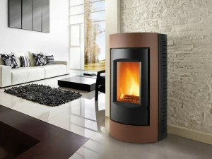 CAMINETTI MONTEGRAPPA Настенная стальная дровяная печь Ring