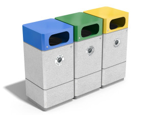 Наружные бетонные стойки для мусора для утилизации отходов