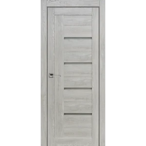 Дверь межкомнатная Тренд остекленная вертикальная финиш-бумага ламинация цвет дуб серый 90x200 см