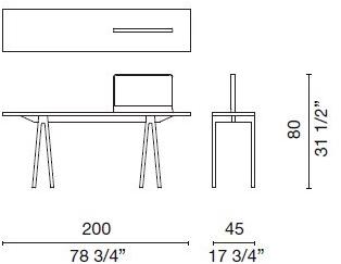 Cappellini Консоль Corian® / туалетный столик  Wm_1  - Вид №2