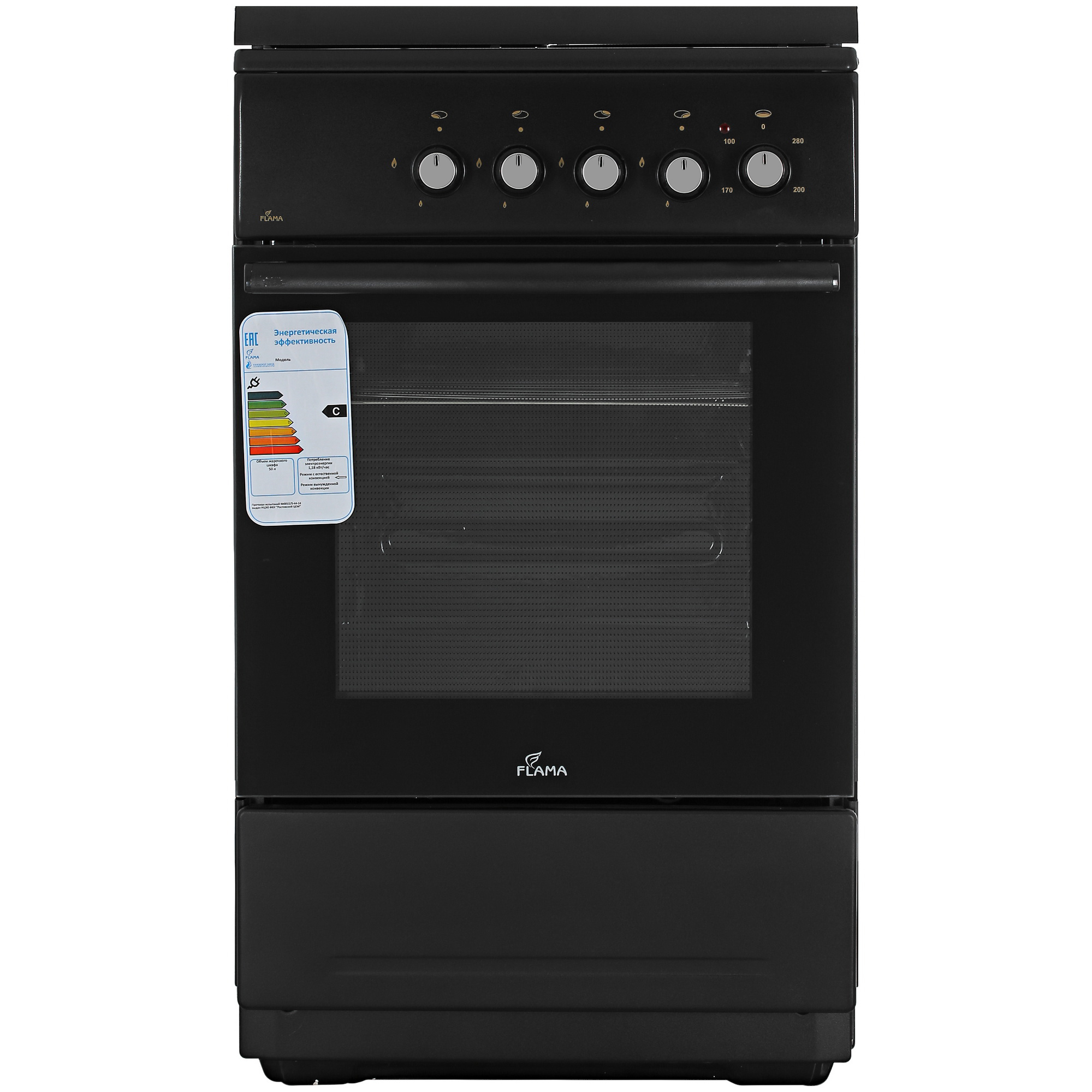 5305305 Комбинированная плита Flama L FK 1412 черный Flama group STDN-0016195