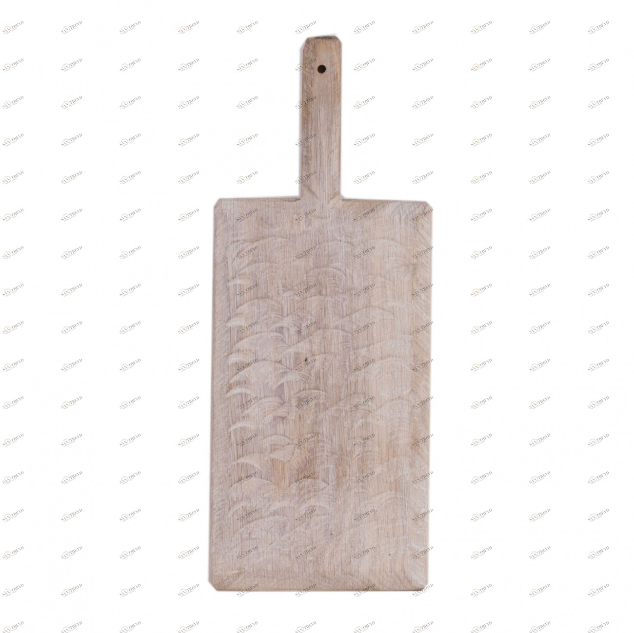 Разделочная доска деревянная прямоугольная 48 см с длинной ручкой FUGA ДОСКИ РАЗДЕЛОЧНЫЕ 123540 Белый 