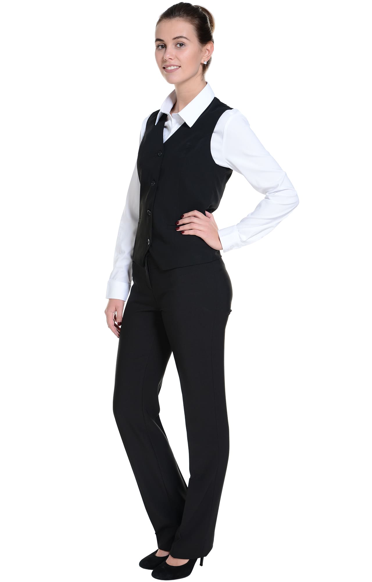 62874 Жилет  женский BLACK El-Risto  Одежда для официантов  размер 48  - Вид №14