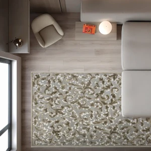 Ковер Роялтафт Шенилл 150x230 см полипропилен 84510_88 цвет серый