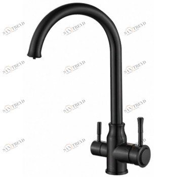 Steel Hammer SH 763 INOX GRAFIT PVD Смеситель для кухни Zorg 400 x 272 