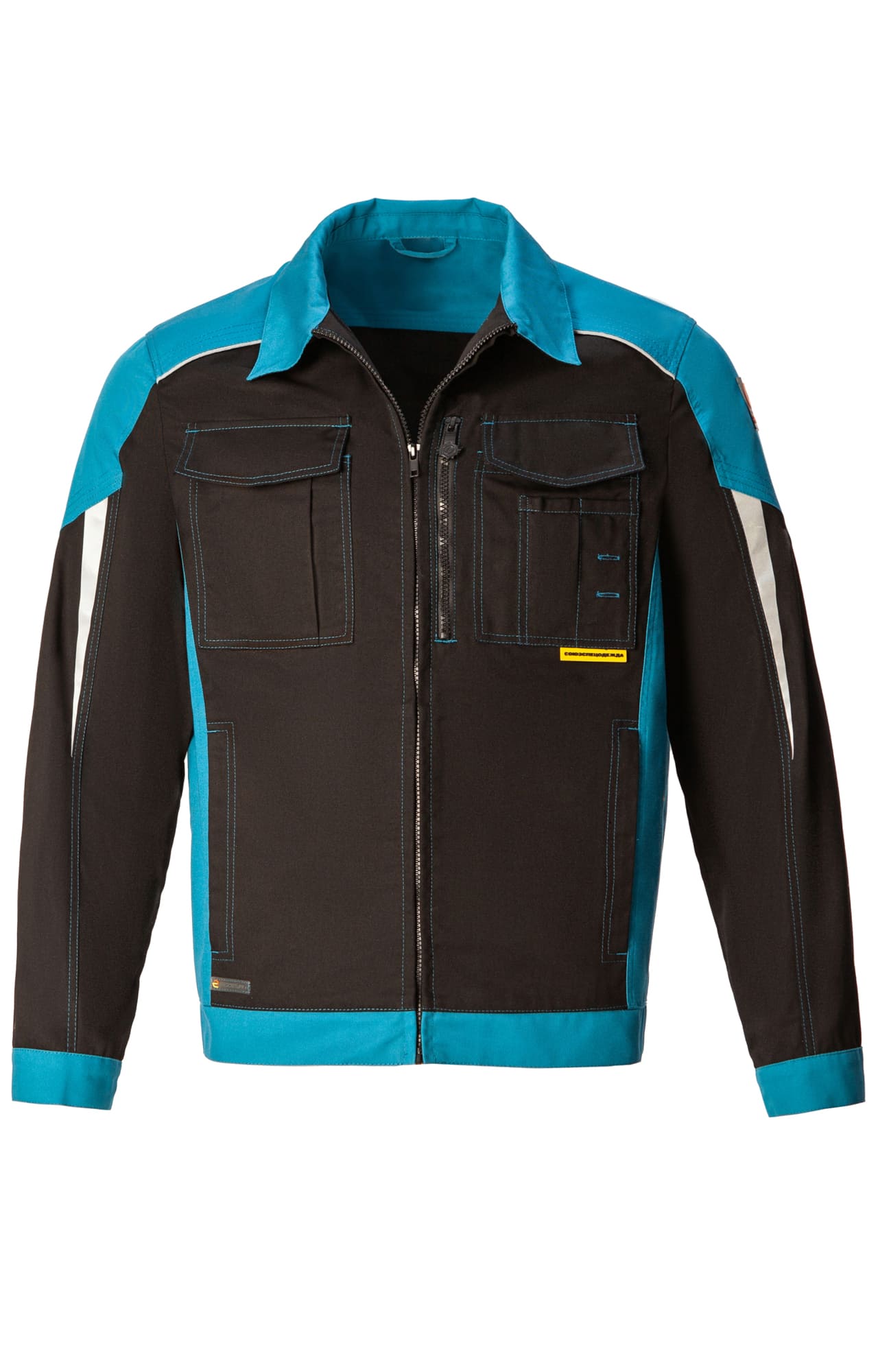 5045245 Костюм NEW черный-аквамарин STATUS  Летняя спецодежда  размер 52-54/170-176  - Вид №3