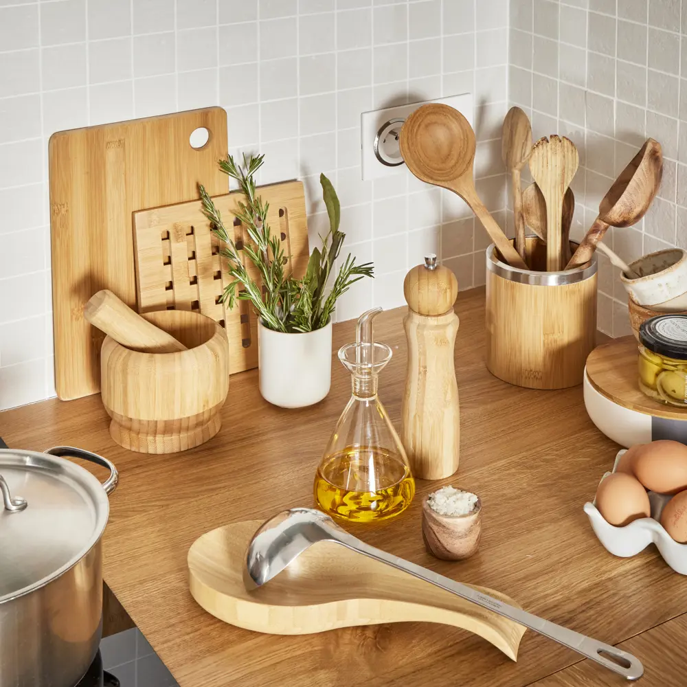 82499270 Подставка под ложку 12.5x5x28.5 см бамбук цвет бежевый STLM-0880683 Santreyd  - Вид №6