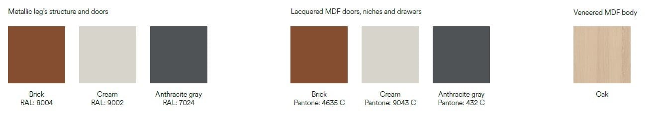 Прикроватная тумбочка из шпона и МДФ с ящиками TEULAT Yoko ARCH-00129818 - Вид №13