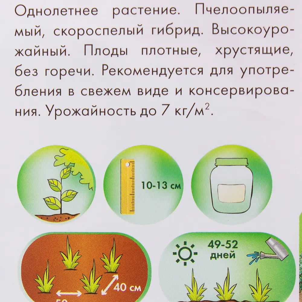 Семена огурца Geolia Либелле F1 - ранний урожай для засолки 17584858 STLM-0008329 - Вид №2