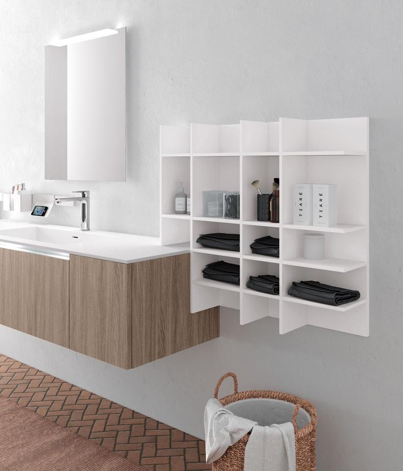 Archeda Тумба под умывальник из лакированной древесины с зеркалом Linea sun-id-1459188 - Вид №4