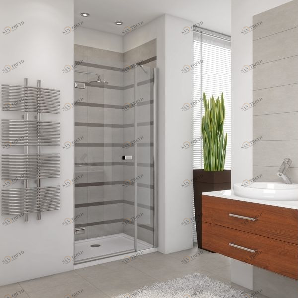 Душевая дверь в нишу 115x200 GK-862BP стекло прозрачное 6 мм GUTEWETTER TREND DOOR 115X200GK862BP