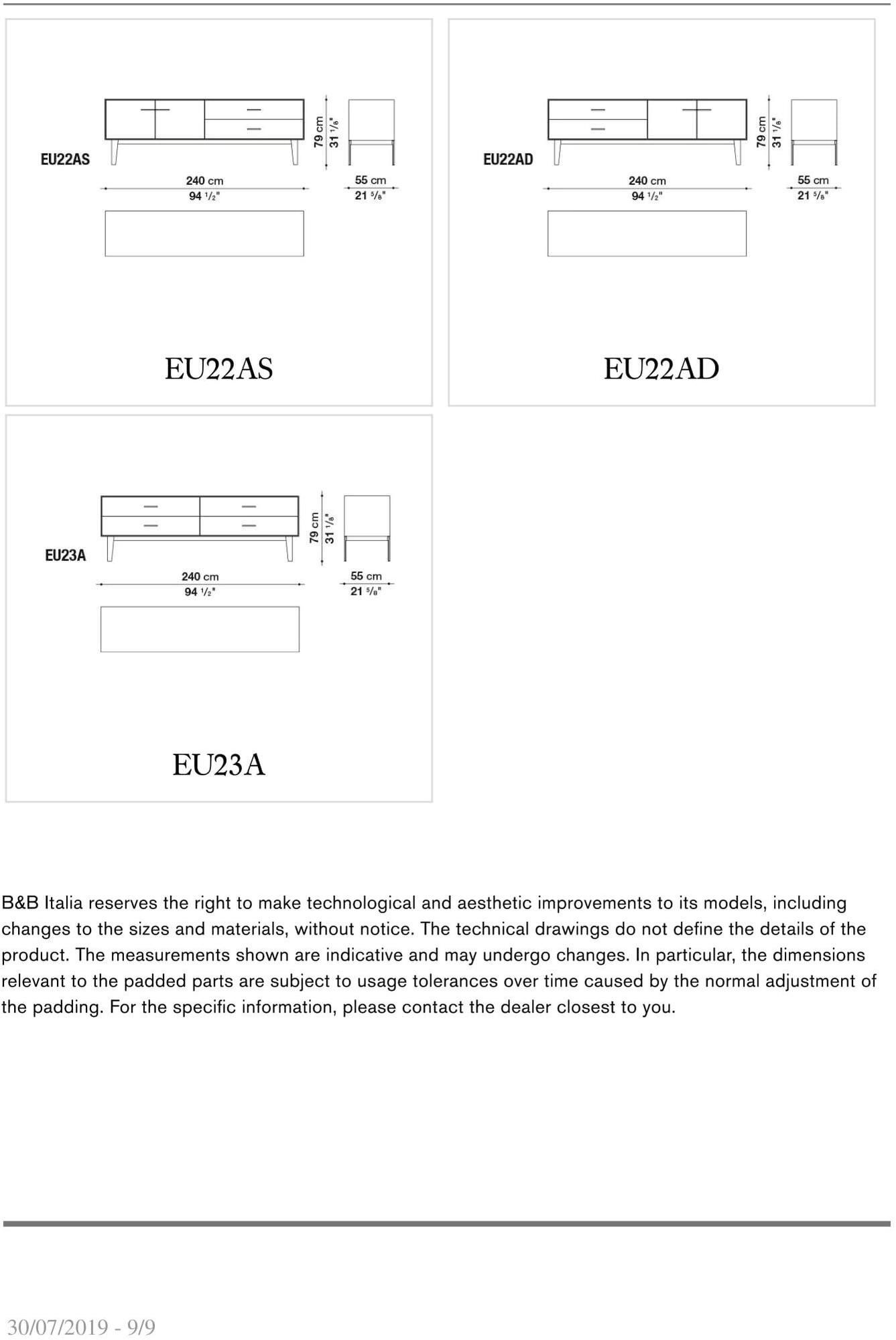 B&B Italia Буфет из эвкалипта с ящиками Eucalipto sun-id-1496132 - Вид №8